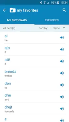 Albanian-English Dictionary android App screenshot 1